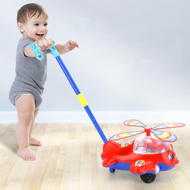 Winnie Elephant Baby Push-Along Airplane Toy