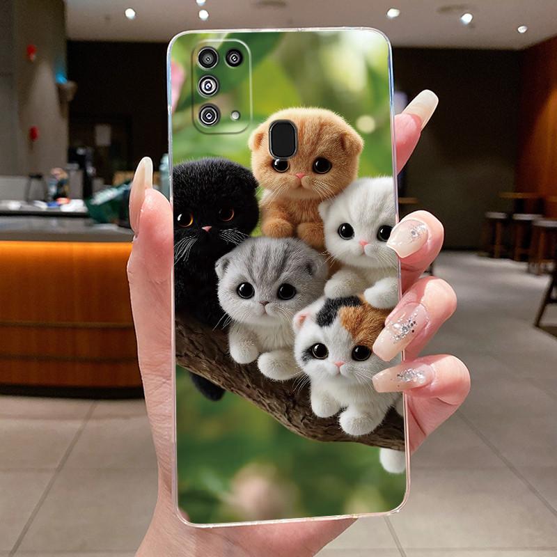 Case For Samsung M31 M21s M21 M30s Luxury Dragon Cute Cool Boys Girls Soft silicone Phone Case Back Cover Transparent TPU Shell