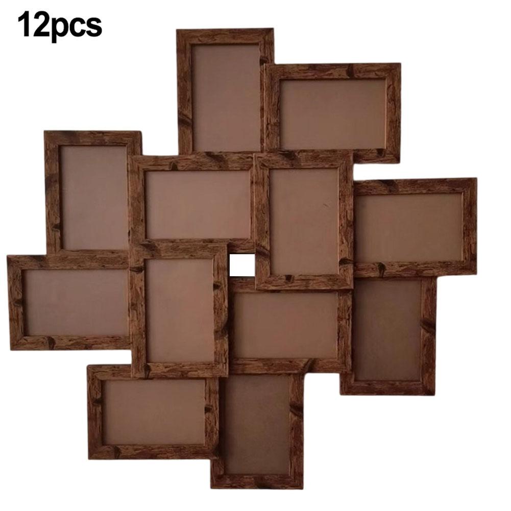 

12pcs 4x6inch Collage Picture Frames Multi-layered Collage Photo Frames For Cherished Memories Capture Home Decoration
