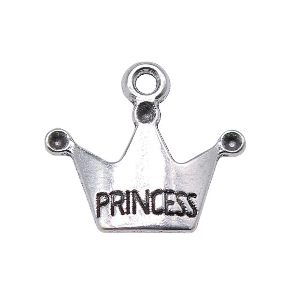 Crown Charms Multi Color Alloy Pendants For Royal Princess Jewelry Accessories