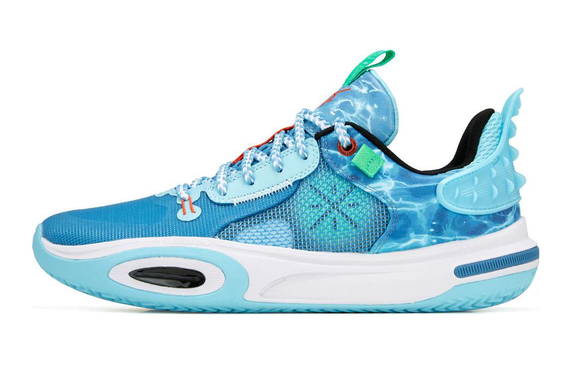 Li Ning YOUNG All City 11 YOUNG Удобные Низкие Детские Баскетбольные Кроссовки Парижский Синий Детские YKBT018-9 40