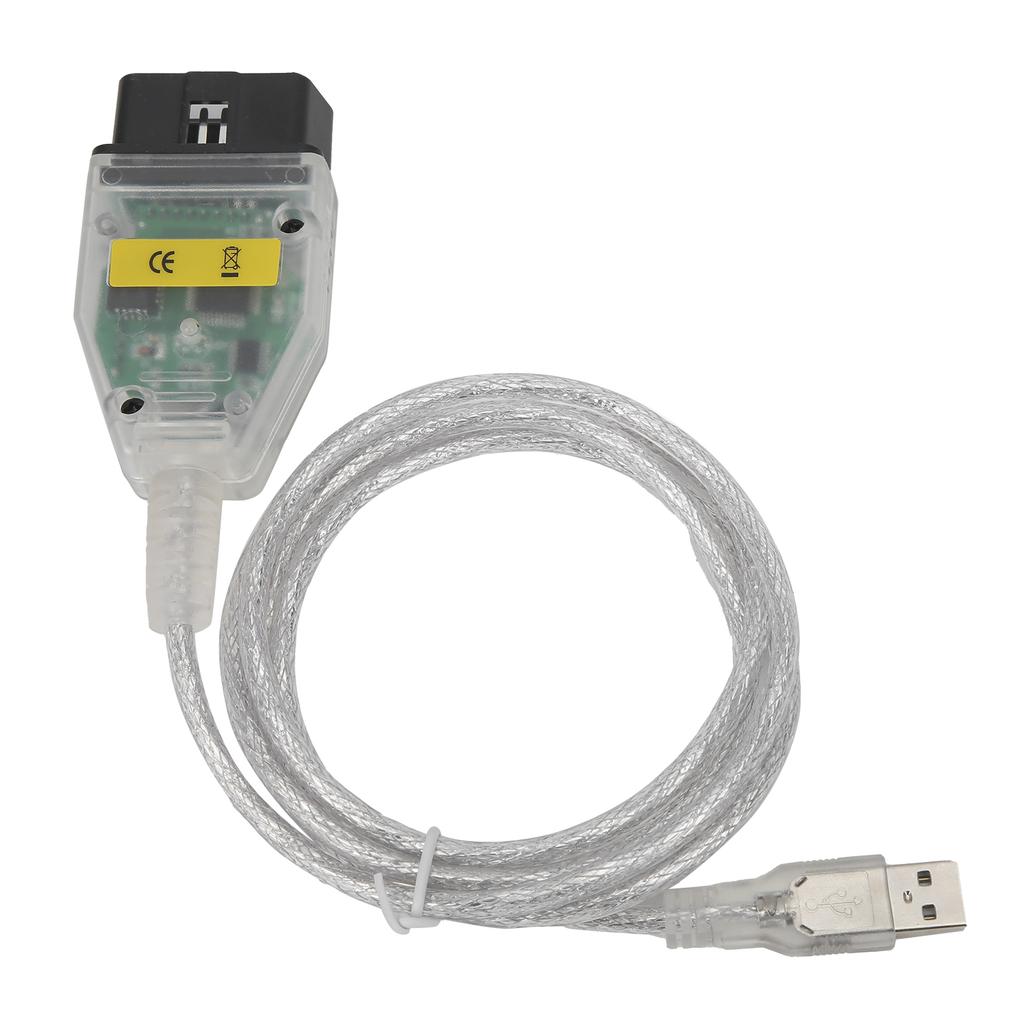 INPA Switch OBD2 Adapter Anslutningskabel med FT232RL Chip Autodiagnostikverktyg Vitt Skal Grön Kort för E-serien