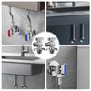 Brass Stop Valves for Kitchen Bathroom Use 1/2Inch Inlet and Outlet 1/4 Turn With Adapter for Hot and Cold Water Use