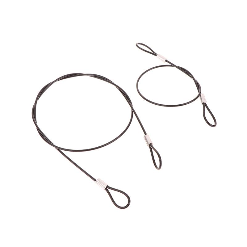 30/60Cm Protable Safety Strap Stainless Steel Lanyard Cord Wrist String Hand With Long Curved Screw For Sport Camera Accessories