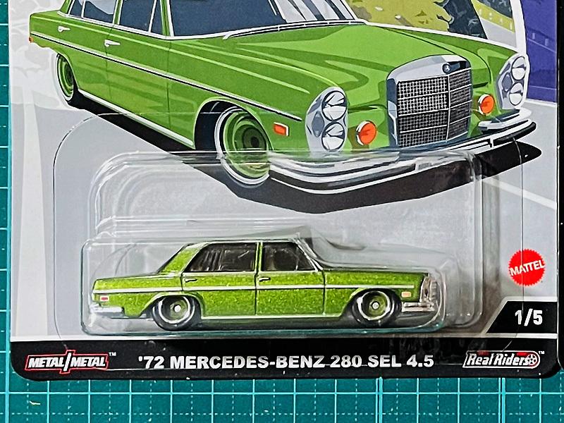 Hot Wheels 280 SEL AERO SCULPT Autostrasse Aero Sculpt Boulevard '72 MERCEDES-BENZ 4.5 / Mercedes-Benz