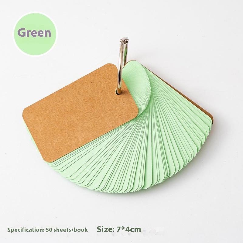 50/100Pcs Colored Blank Kraft Paper Cards Craft Cards Paper Business Message Cards Flash Card Blank For Learning Study Diy Memor