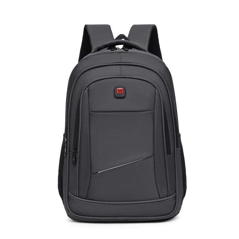 Simple Solid Color Business Computer Bag High-end Men's Backpack Commuter Backpack Outdoor Leisure Backpack