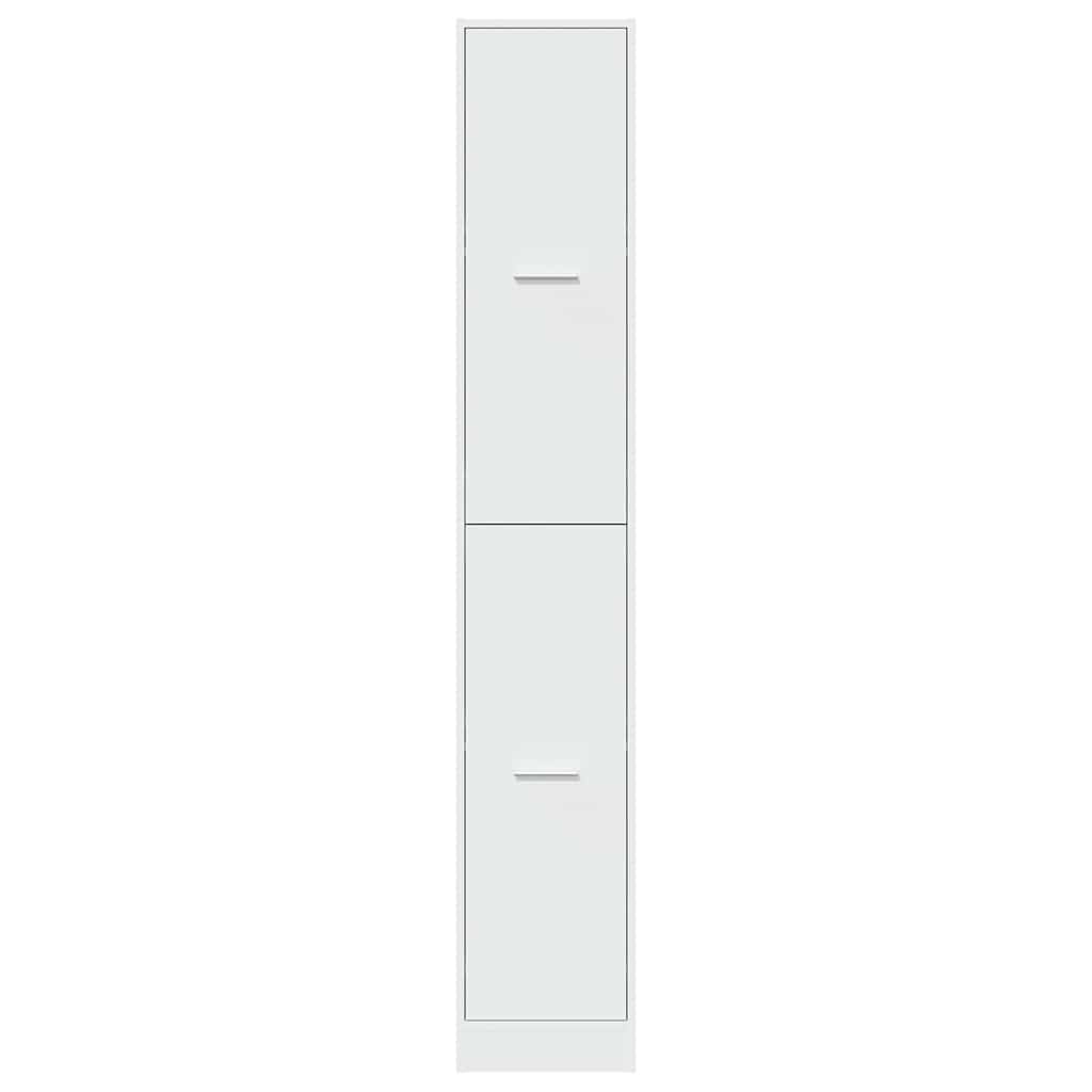 Vidaxl Szafka Apteczna, Biała, 30X41X174,5 Cm, Materiał Drewnopochodny