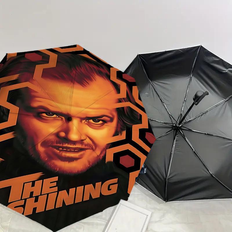 1PC The Shining Umbrella-8-Rib Reinforced, Automatic Open, Lightweight & Durable-D2646