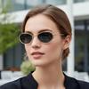 Korean Small Frame Sunglasses Versatile Street Snap Influencer Matching Uv Protection Daily Eyewear For Women