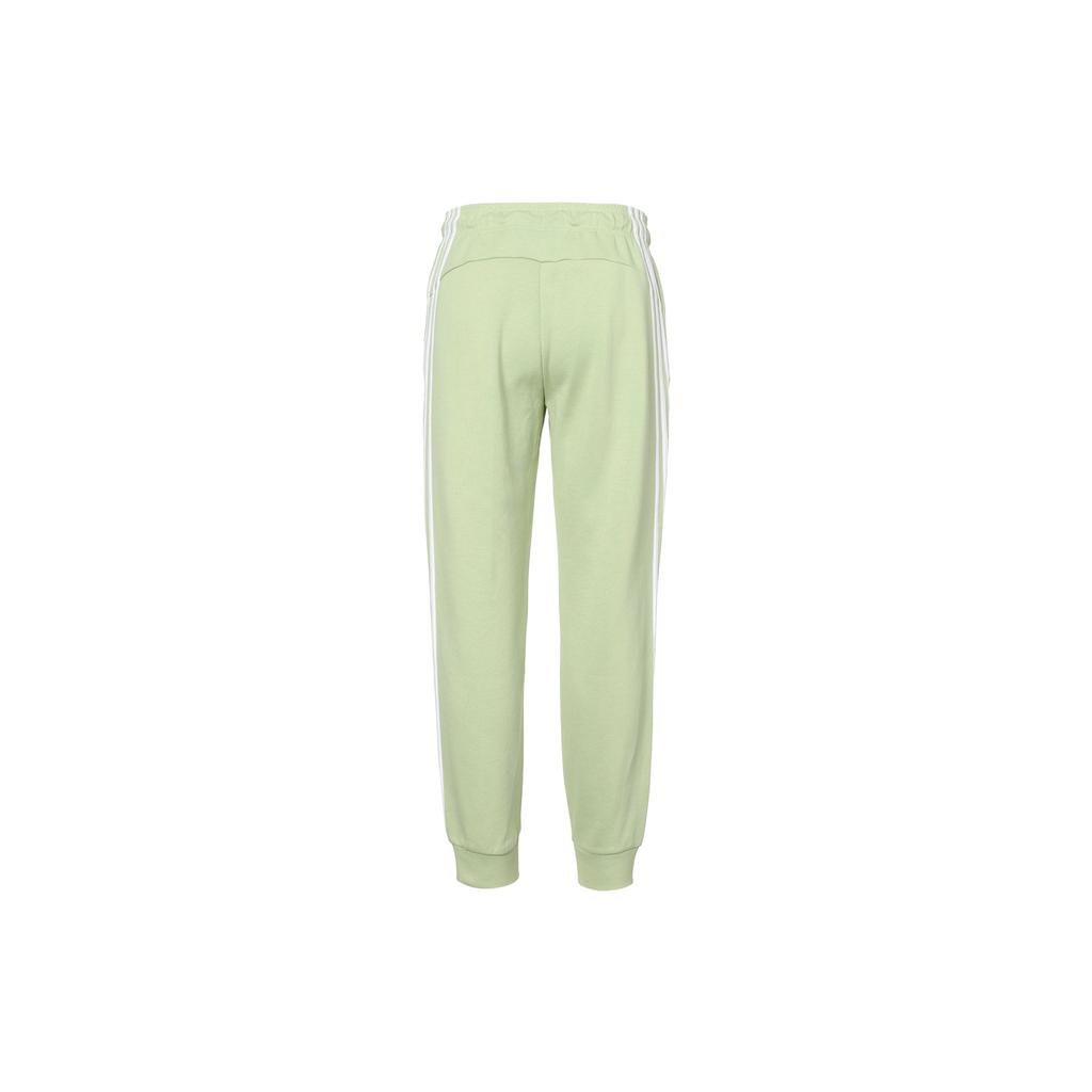 Adidas Solid Color Drawstring Sweatpants With Side Stripe Women Bottoms Green HC1633