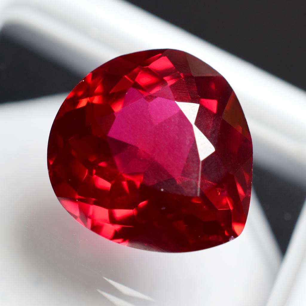 Natural Red Ruby Loose Gemstone 8.60 Ct Pear Cut for Jewelry Making and Gem Collections