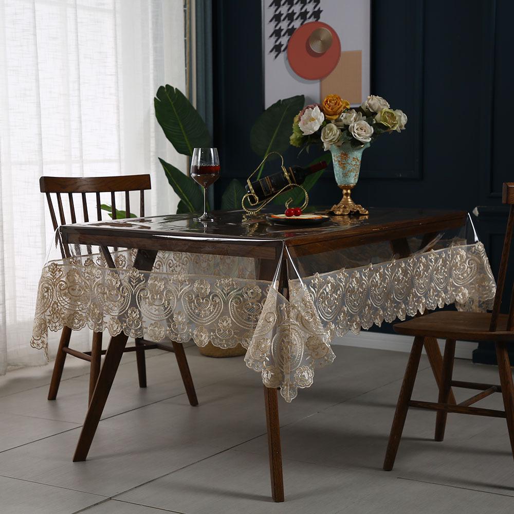 High-End PVC Tablecloth: Waterproof, Oil-Proof, Non-Slip, Wear-Resistant for Dining and Coffee Tables