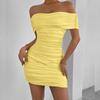 2025 New Women's Skirts Sexy One-shoulder Fashion Tight Hip-hugging Dress