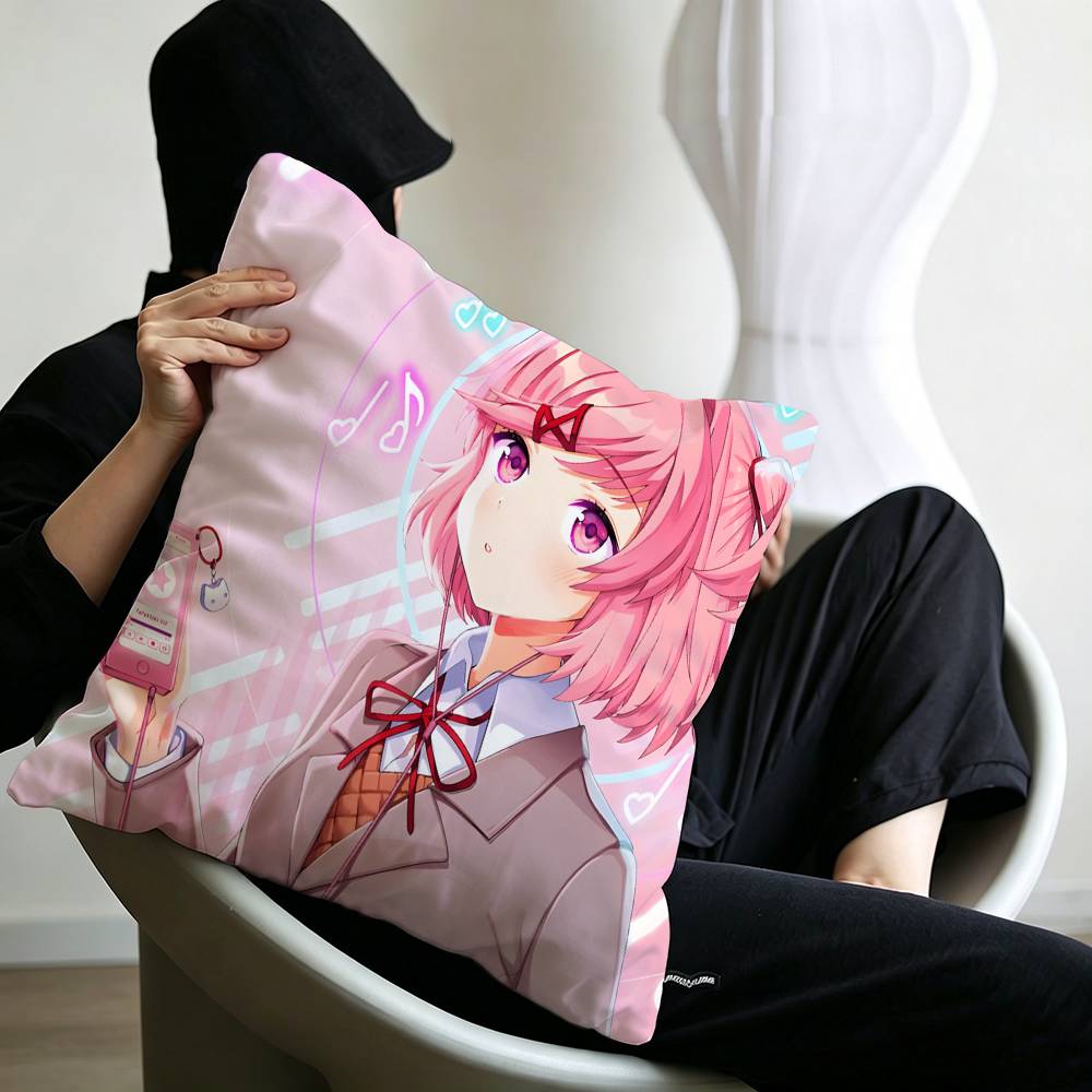 Natsuki Doki Doki Pillow Gift Home Office Decoration Bedroom Sofa Car Cushion Cover case x