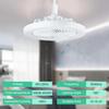Smart Remote Control Ceiling Fan Light Quiet LED Ceiling Fan White Lighting Tricolor E27 for Living Room Bedroom