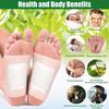 Patchs Détoxifiants Pieds , Patchs au Gingembre et Charbon de Bambou, Améliore le Sommeil et Réduit la Fatigue, 10 Patchs