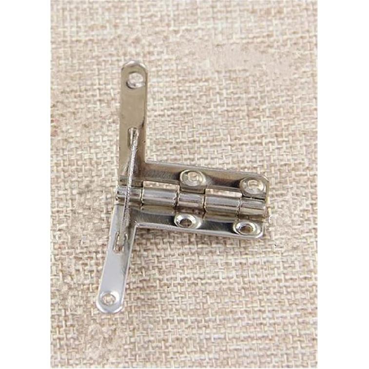 Hinges 10psc/lot Antique Bronze 90 Degree Support Spring Hinge for Wooden Jewelry Box Gift Box Furniture Hardware Accessories 22 * 29cm (Color :