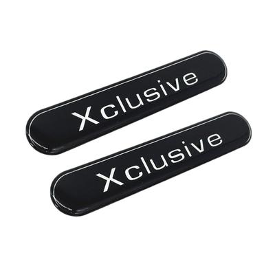 2PCS Xclusive 3D Gel Waterproof Emblem Badge Body Side Mirror Door Decal Universal For B/enz S/mart B/rabus V/W T/oyota H/onda F/ord