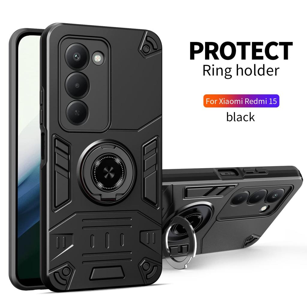 Θήκη Τηλεφώνου Armor Αντικραδασμική Για Redmi 15 15C 14C Για Redmi A5 A4 A3 Pro Μαλακό Πλαίσιο TPU Σκληρό Πλαστικό Προστατευτικό Πίσω Κάλυμμα