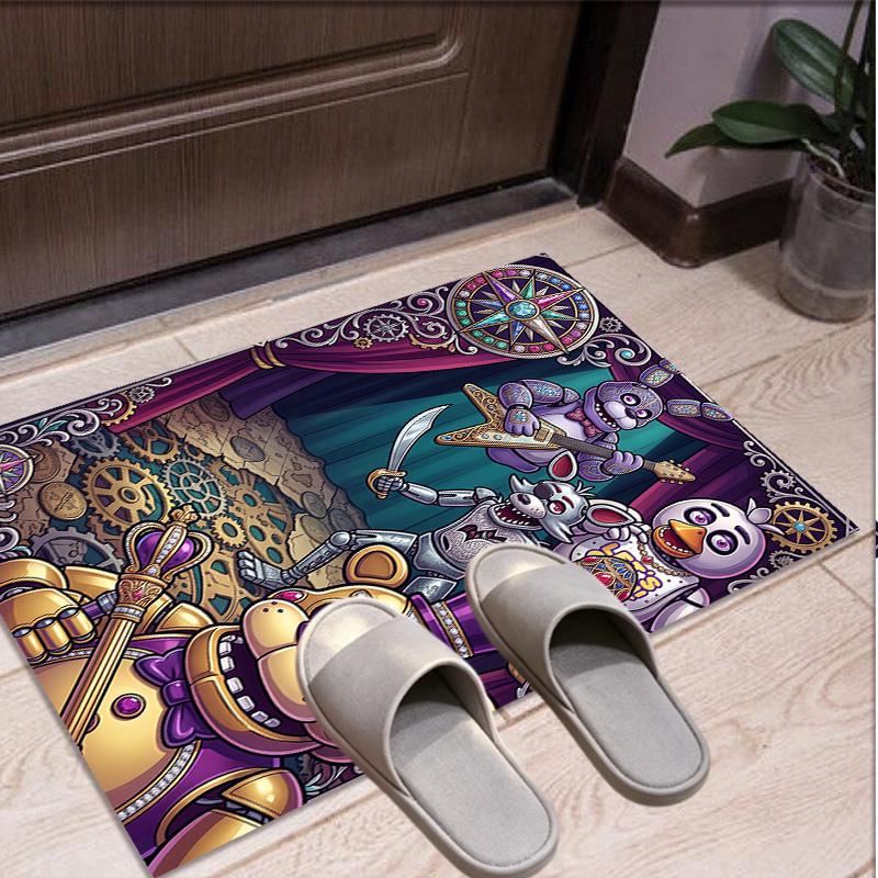 Five Nights at Freddy's Pattern Rug, Indoor/Outdoor Mat, for Picnic, Gameroom, Bedroom, Office, Living Room, Home Decor Carpet, Birthday Gift