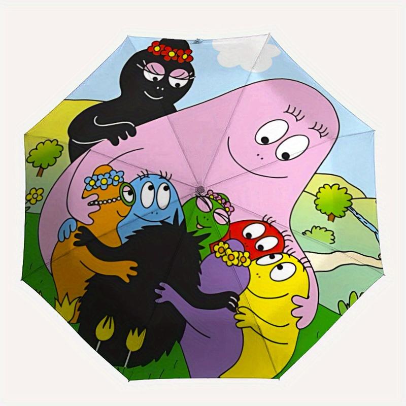 

1pc Barbapapa Automatic Open/close Folding Umbrella, Compact Portable Travel Umbrella, Perfect Gift, Durable Construction yy250813100