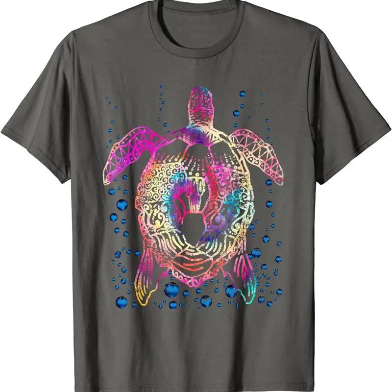 Ocean Animal Tie Dye Tribal Sea Maori Turtle T Shirt