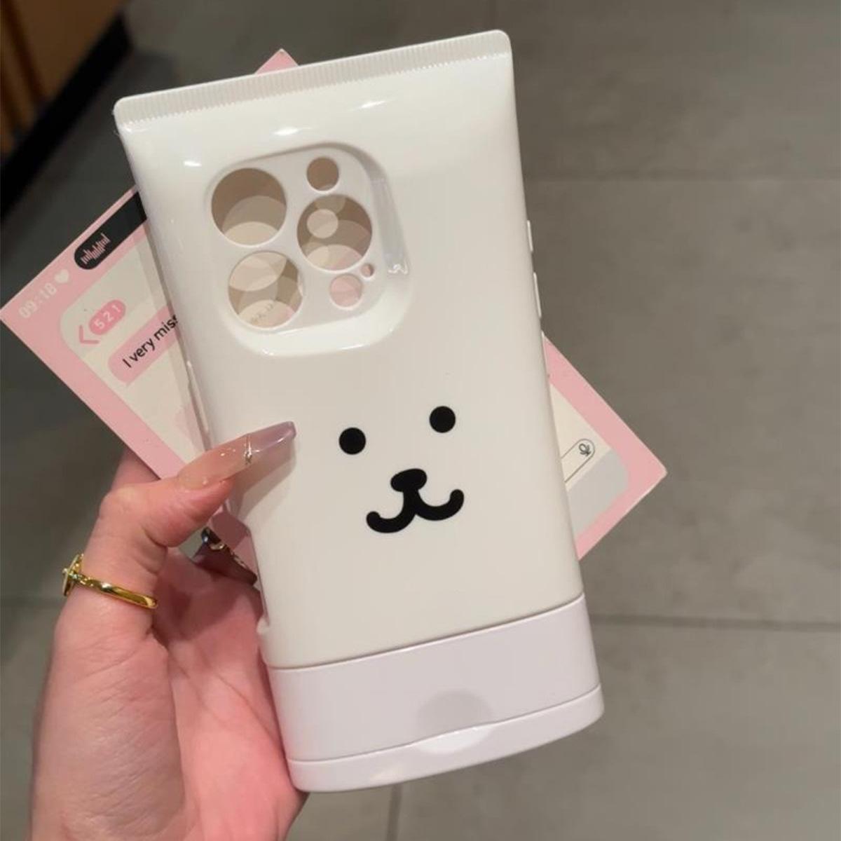 

Чехол для телефона с очищающим средством для лица для держателя чехла для телефона Apple, противоударный чехол-подушка безопасности для чехла для телефона Apple, модный и креативный стиль For iPhone 16PROMAX