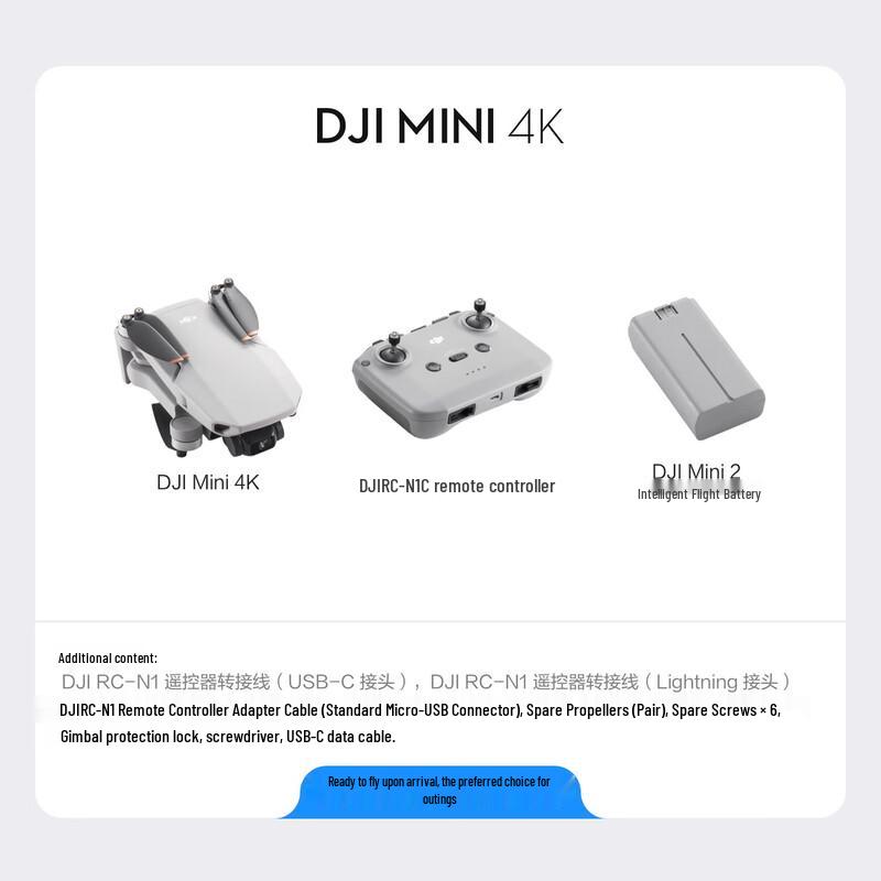 DJI Mini 4K FlyCam Drone (CN version)
