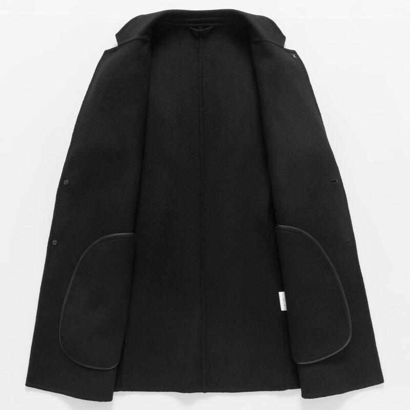 Yalu Men's Wool Blend Lapel Overcoat
