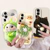 For OPPO Reno10 Pro+ 10Pro 10 5G Cute Rabbit Cat Cartoon Phone Case For Oppo Reno 10 Pro Plus Reno10 Soft Silicone Cases Bumpers