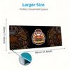 Burger Fries Fun Large Size Mouse Pad Large Gaming Table Cushion Nonslip Laptop Tablet Big Mousepad Xxl Mat Mini Pc Playmat With Lock Edge