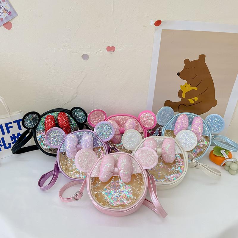 Appearance Girls Shoulder Bag With Glitter Jelly Bag Pc Material And Kids