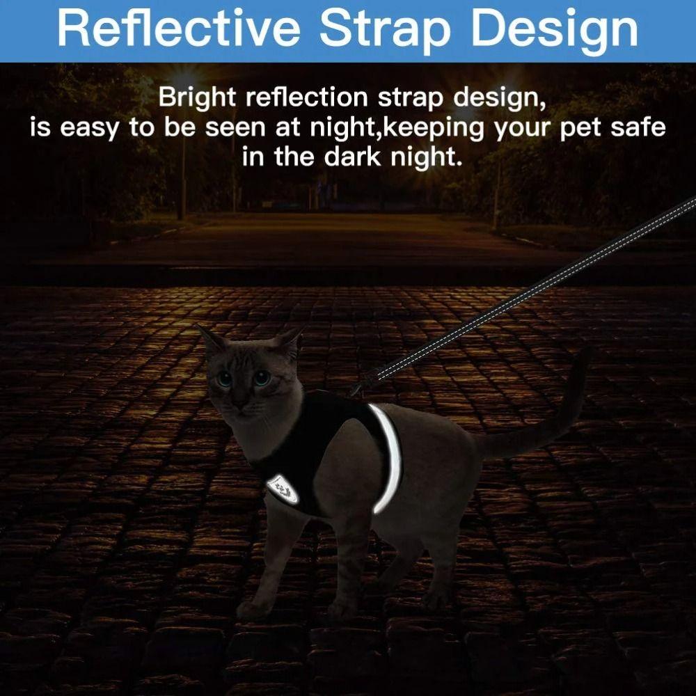 Mesh Pet Chest Strap Polyester Pet Vest Harness Dog Cat Accessories Cat Dog Harness  Pet