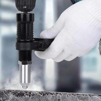 2.4-4.8 MM Electric Rivet Tool 1/4 Inch Hex Shaft Power Drill Attachment Rivet Tool Adapter High Efficiency Quick Connect