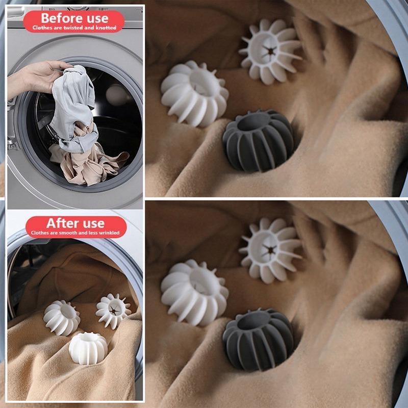 2 Stück Wiederverwendbare Silikon-Wäschebälle Kleidung Anti- Waschball Haarreinigungswerkzeug Tierhaarentferner Waschmaschine Haarfänger