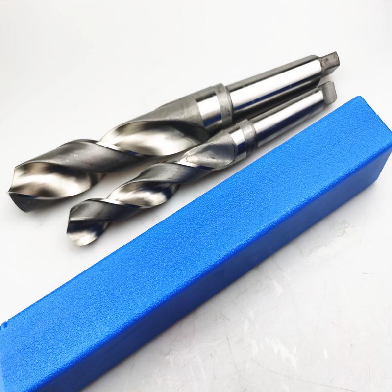 High-Speed Steel Taper Shank Drill, 10-70mm, Silver-White, HSS Twist Drill in Stock