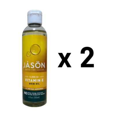 1+1 JASON 5000 IU Vitamin E Oil Face Oil 2 Units, 118ml, 2 Units