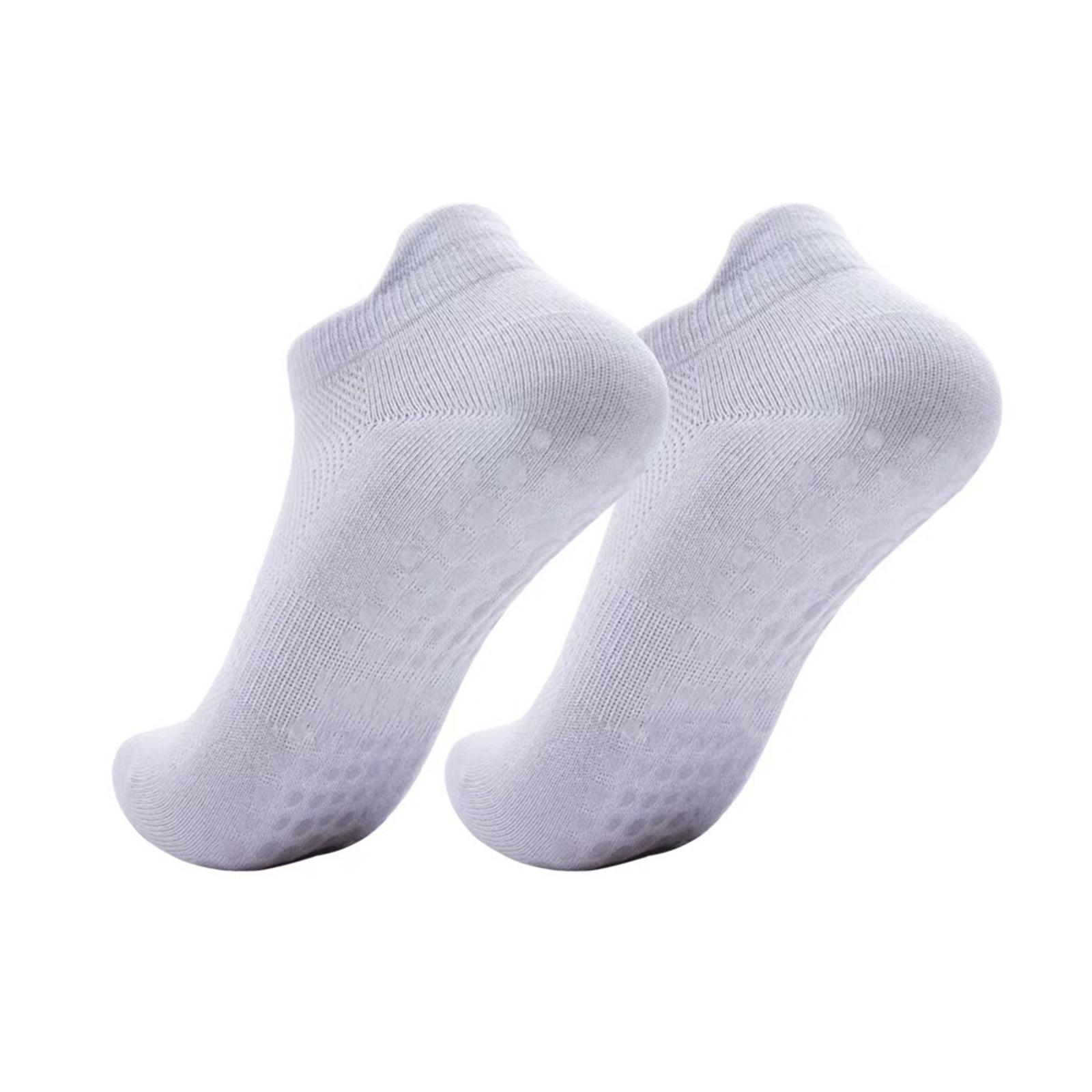 

Non Slip Yoga Socks for Women with Anti Skid Silicone Dots Indoor Fitness Pilates Short Socks Breathable Lightweight Material Suitable for Exercise One Size фиолетовый