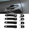 Car Exterior Door Handle Cover Gloss Black Fit For Jeep Grand Cherokee 2011-