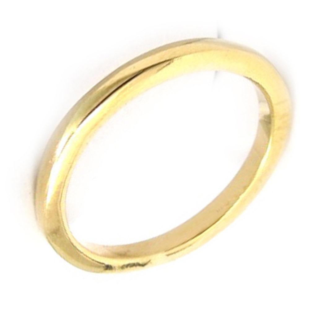Wedding Band Gold Plated 'Lien d'Amour' Smooth - 2 Mm