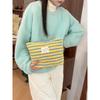 Wind Winter Plush Cosmetic Bag Color Polka Dots Large Capacity Travel Skin Care Cosmetics Storage Bag Women