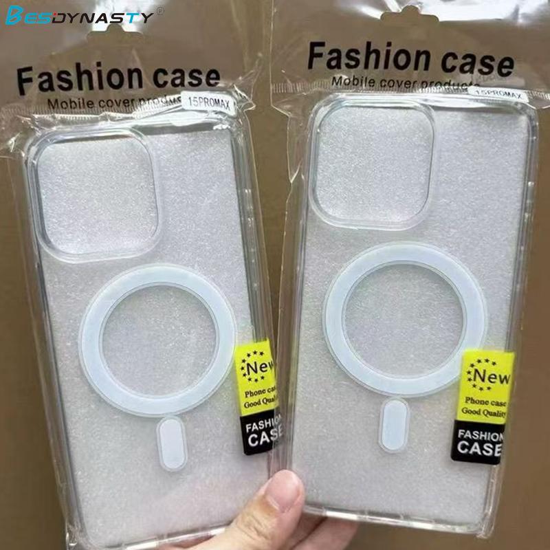 

Clear Phone Case For iPhone 17 Air 16 15 14 13 12 Pro Max For Magsafe Wireless Charging Back Cover iPhone17