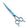 Purple Dragon 7" Electroplated Curved Dog Grooming Scissors