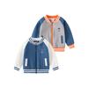 Children's Clothing Spring and Autumn Long-Sleeved Color-Blocked Baseball Jacket Boys' Bear Shirt Thin Coat Baby Boy Cardigan Top