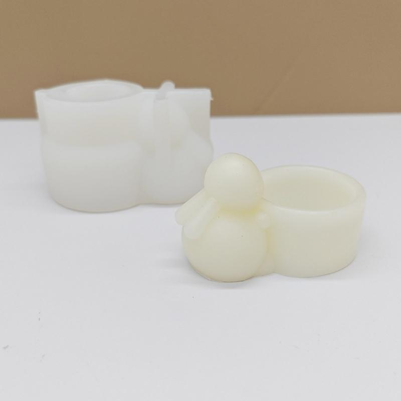 Cartoon  Candlestick Silicone Mold Candle Holder Mold  Table Ornament Tool Plaster Making Supplies stick