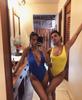 Damen Badeanzug One Piece Tiefer V-Ausschnitt Hoher Bund Monokini Badesachen mit Gürtelschnalle