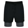 Gym King Mens 2 In 1 Slim Running Shorts