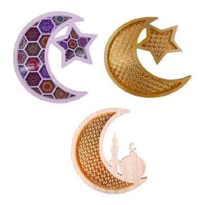 Eid Dessert Tray Dinner Bread Plate Fruit Plate Snacks Tray Food Display Dishes