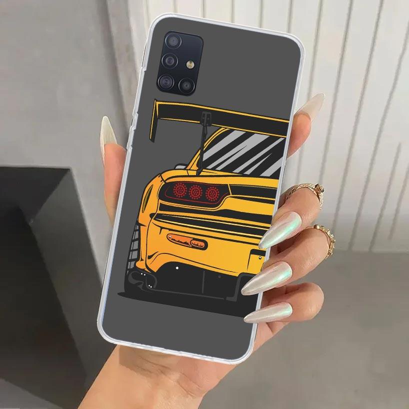 Japan JDM Sports Cars Comic Phone Case for Samsung Galaxy A52 A32 A22 A12 A02S A50S A30S A10S Note 20 Ultra 10 Plus S10 A31 A20